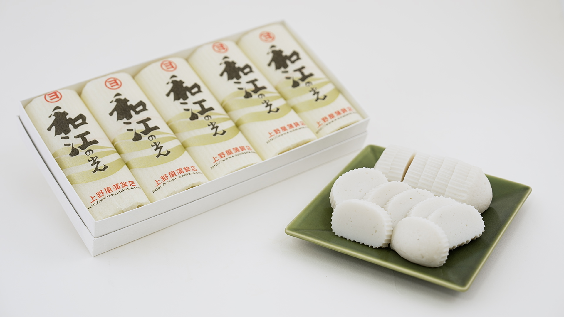 和江の光(ストかまぼこ) ５本入り　化粧箱